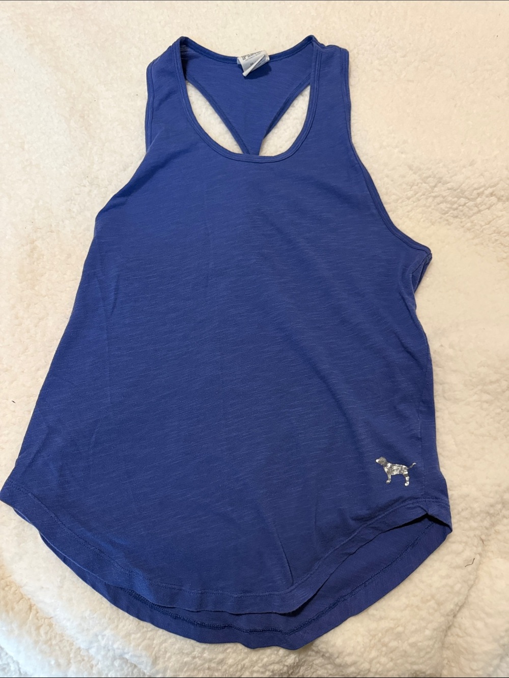 PINK Victoria's Secret Royal Blue Racerback Tank
